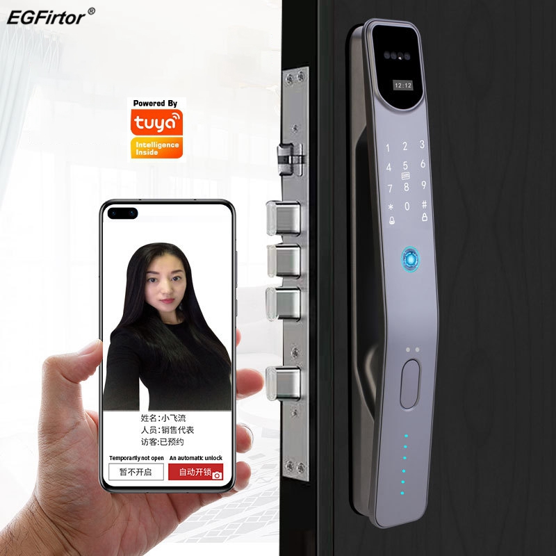 Smart Home Door Lock - Tuya Wifi elektroniczny czytnik linii papilarnych