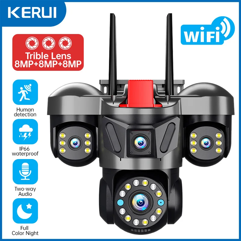 Smart Home Camera Ezviz - KERUI 12K 24MP Zewnętrzna Kamera WiFi