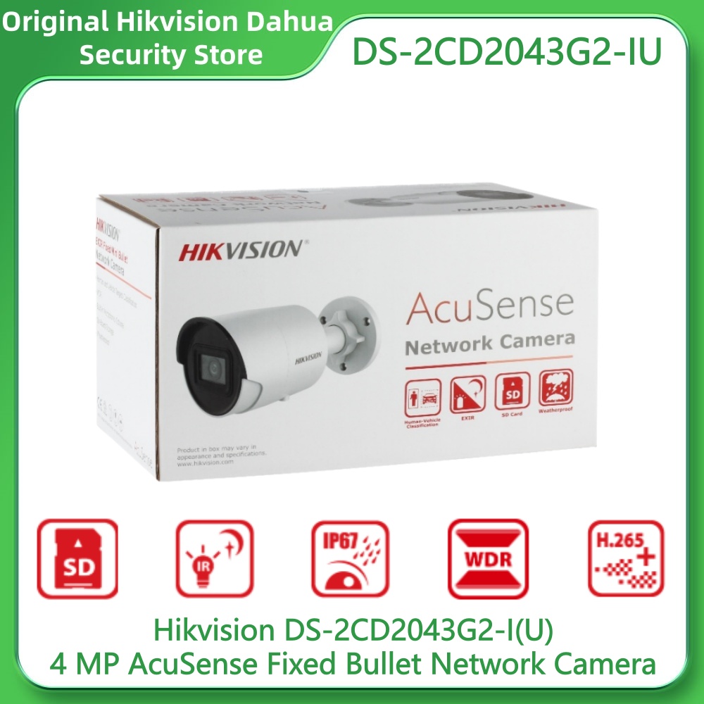 Smart Home Camera Ezviz - Kamera sieciowa typu bullet Hikvision DS-2CD2043G2-IU
