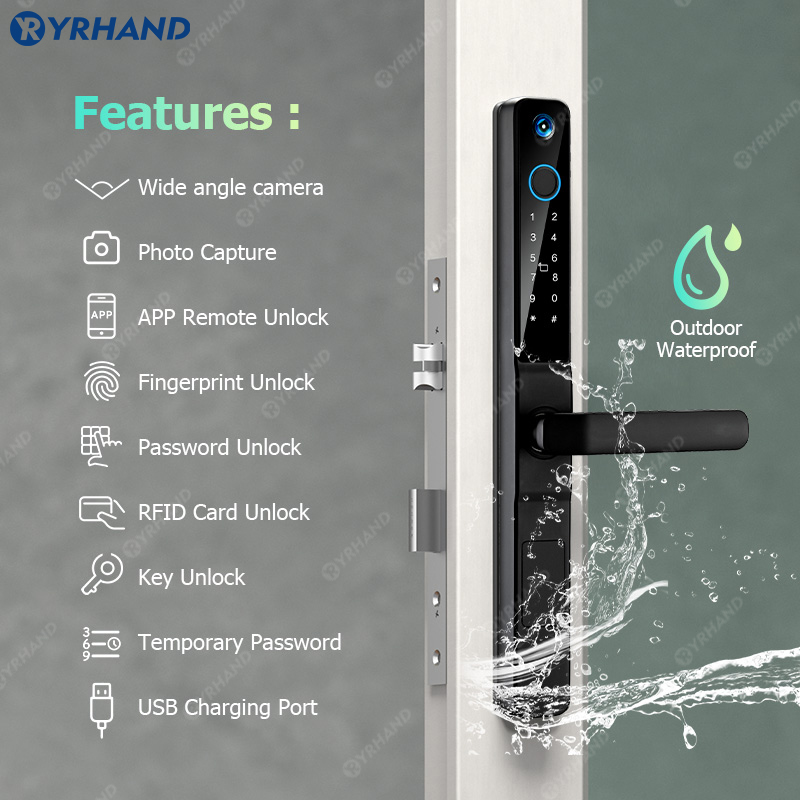 YRHAND IP66 Keyless kocie oko  – Smart Home Door Lock recenzja i cena