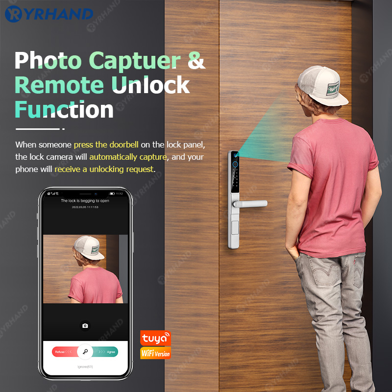 YRHAND IP66 Keyless kocie oko  – Smart Home Door Lock recenzja i cena