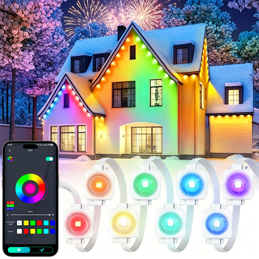 150FT 90LED Inteligentne RGBIC – Smart Home Yellow recenzja i cena