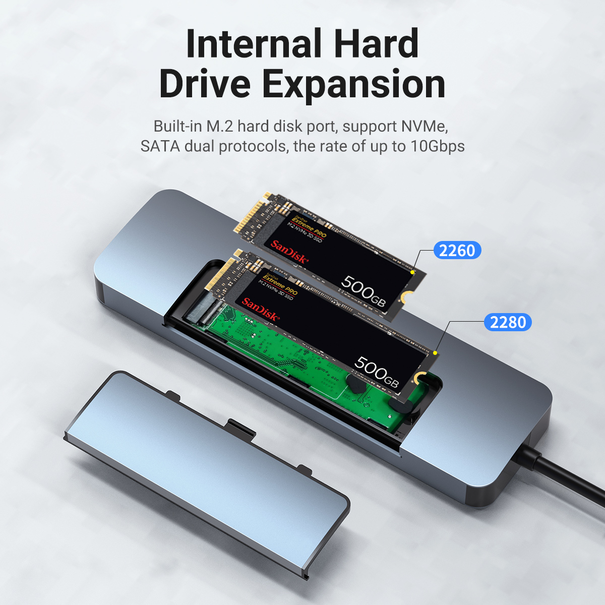 Hub USB-C 8 w 1 z obudową M.2  – Smart Home Hub 2 recenzja i cena