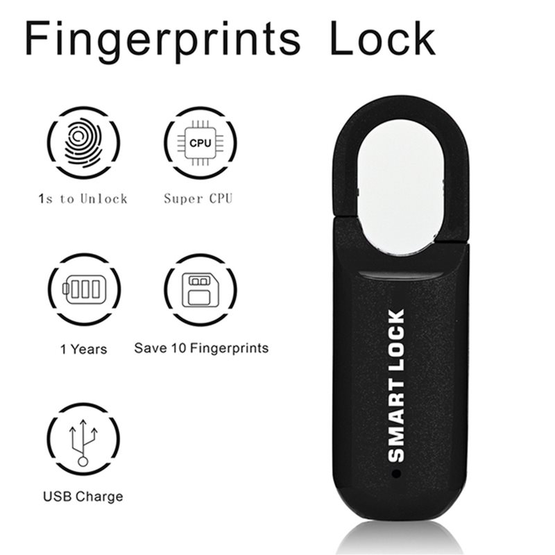 B44C 2X Kłódka na odcisk palca – Smart Home Door Lock recenzja i cena